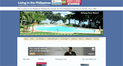 Desktop Screenshot of livinginthephilippines.com